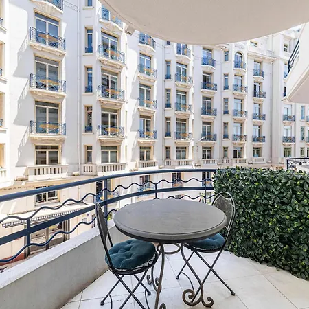 L'esprit Croisette Avec Balcon A Cote Du Martinez Apartmán